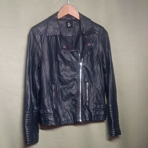 Black Faux Leather Jacket